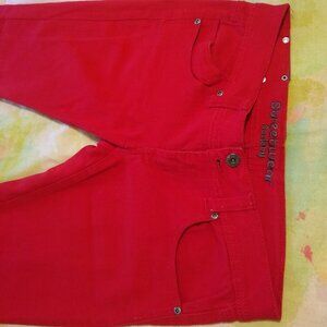 Streetwear Society red skinny jeans
